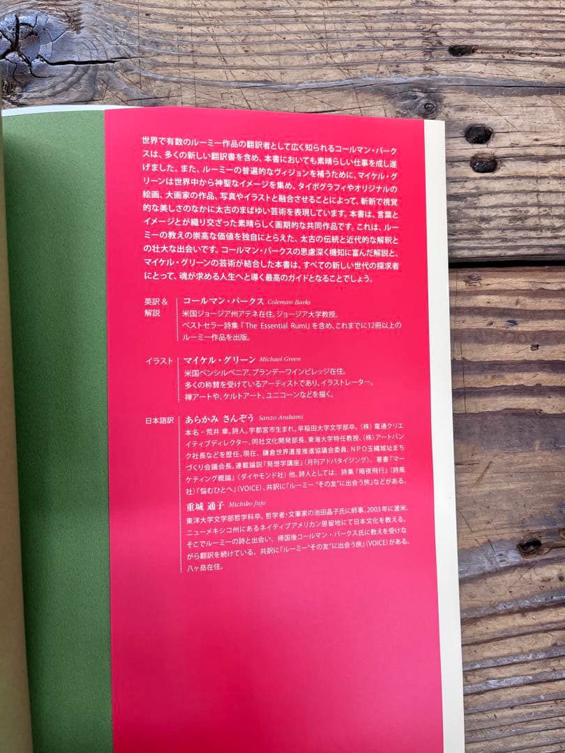 くま様の希少ルーミー 愛の詩 THE ILLUMINATEDスピリチュアル幻の書