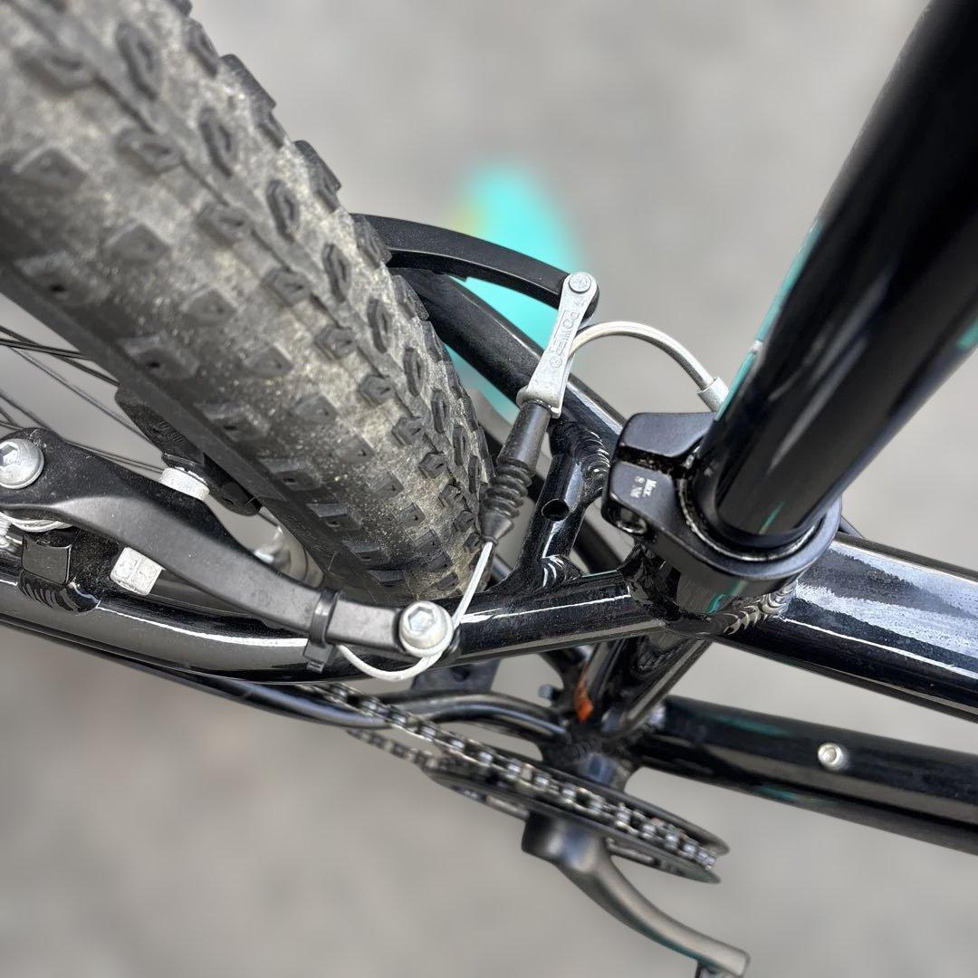 TREK24 キッズバイク ブラック/アクア ロードバイク　クロス　自転車