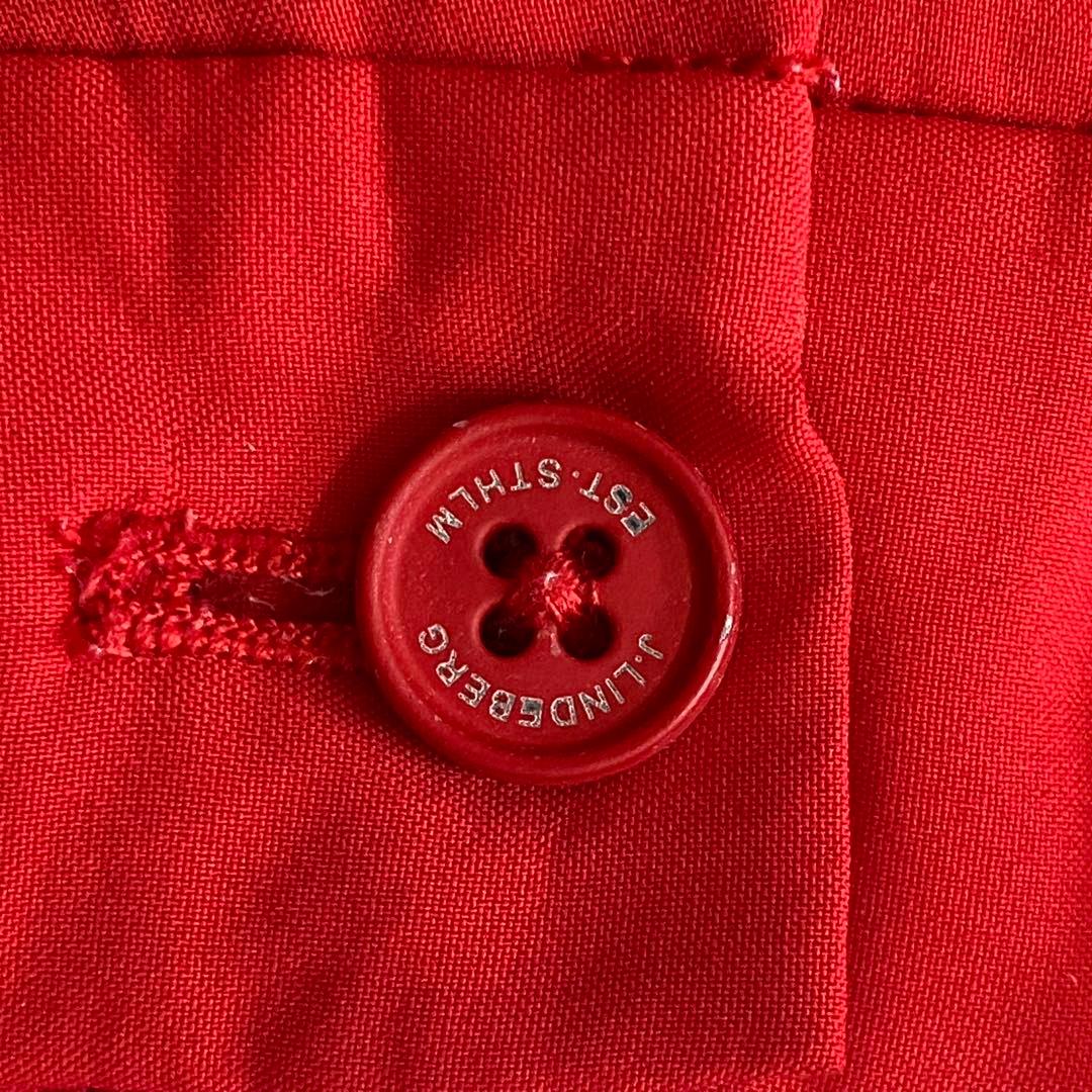 美品✨J.LINDEBERG ジェイリンドバーグ ゴルフパンツ　32/32レッド