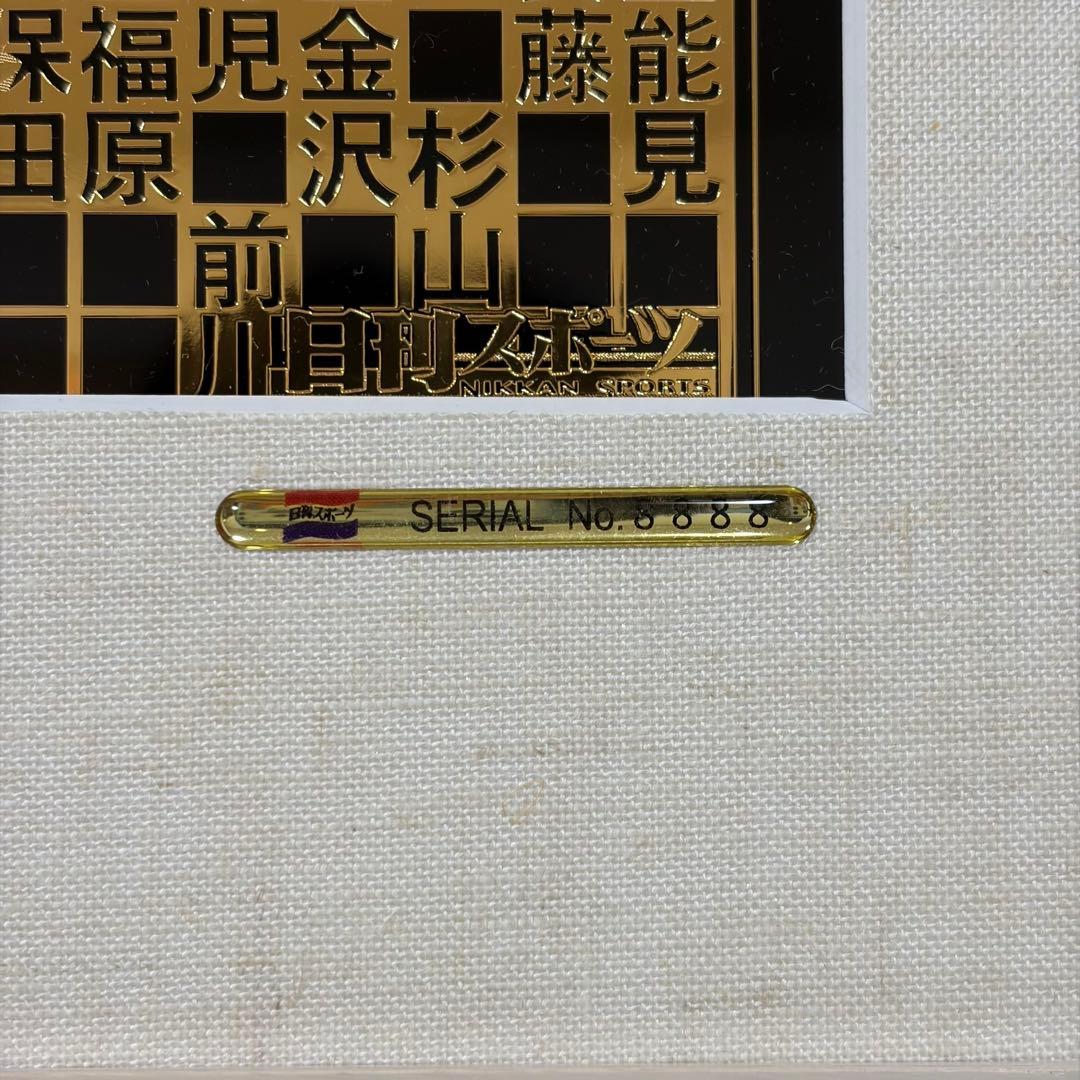 【良番】阪神タイガース2005優勝記念 日刊スポーツ メタルアート 額装 記念品