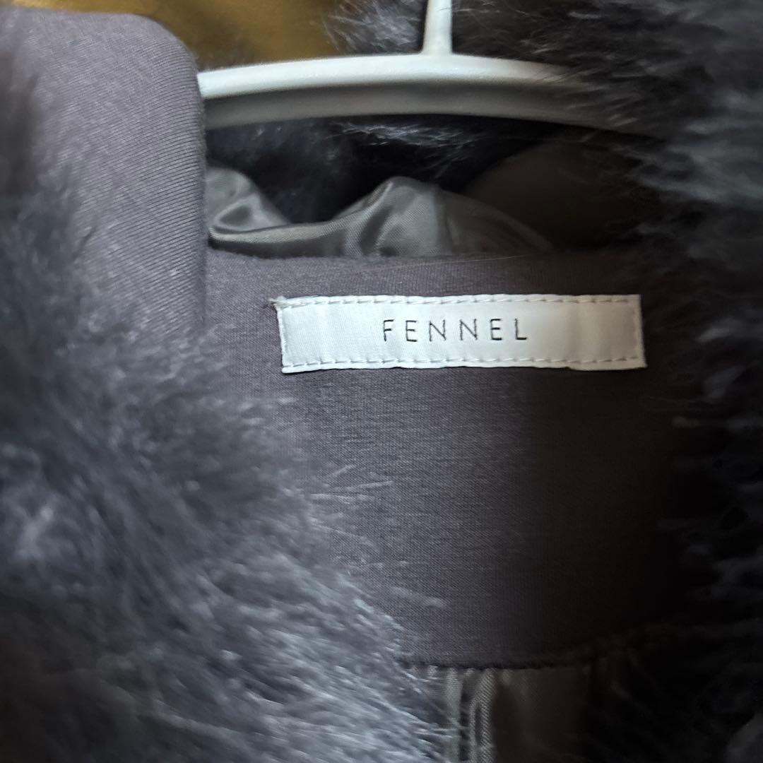 新品タグ有りヤマダヤFENNEL ファーポンチョコート定価42000円