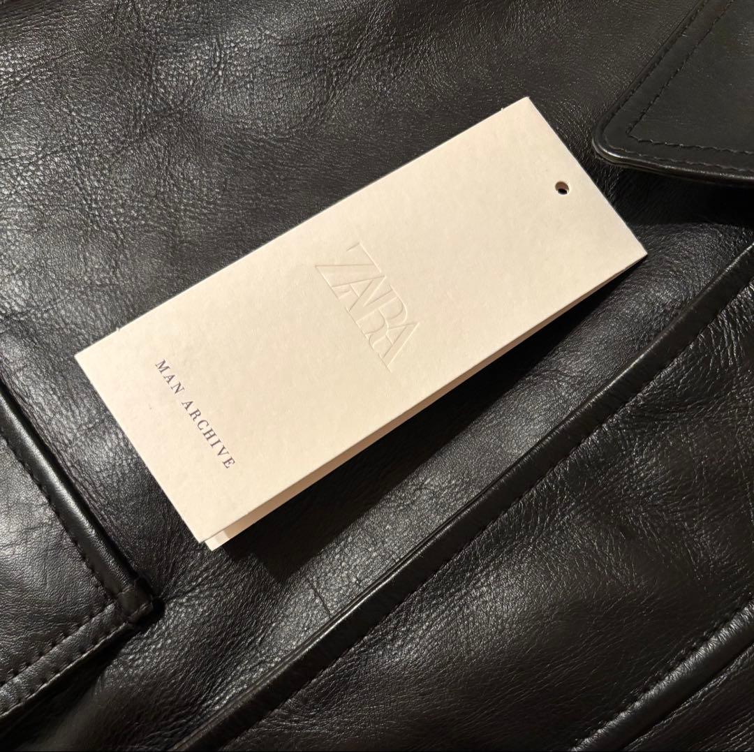 25aw ZARA 名作 復刻 man archive 本革 レザージャケット
