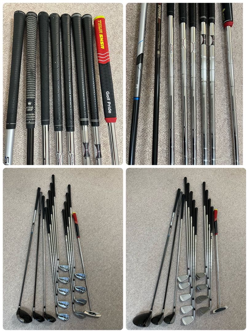 TaylorMade統一メンズゴルフクラブ13本セットキャディバッグ付