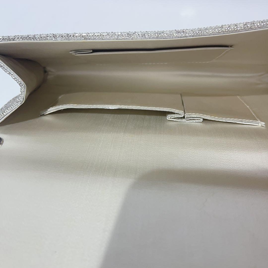 ハシモト　ルミーはしもと　ビーズバッグ　シルバーチェーン