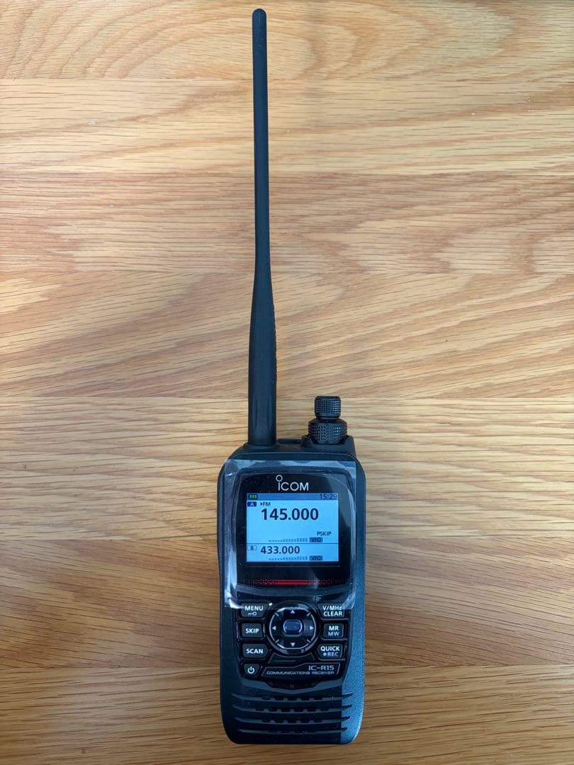 た*き様 ICOM IC-R15 受信機　エアバンド専用アンテナ付属
