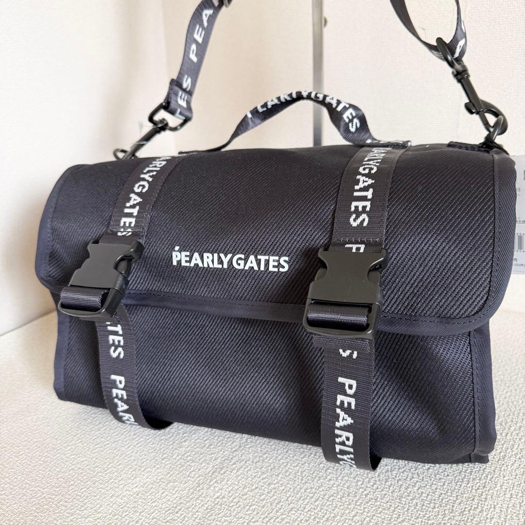 PEARLYGATES 収納バッグ ショルダー　ネイビー　多機能
