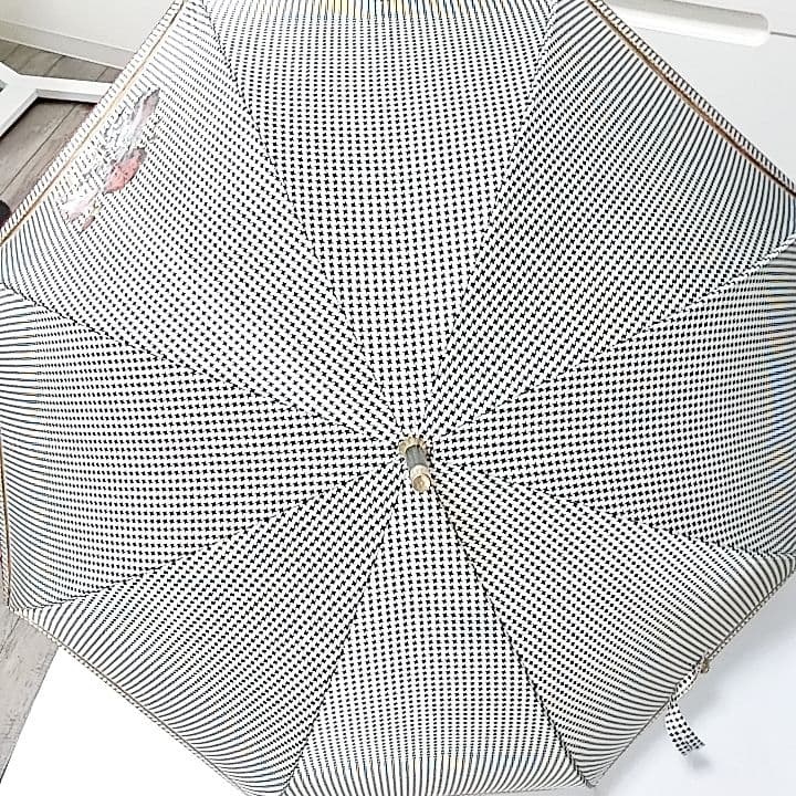 未使用品　超希少　クリスチャンディオール　長傘　晴雨兼用　千鳥格子柄　バラロゴ