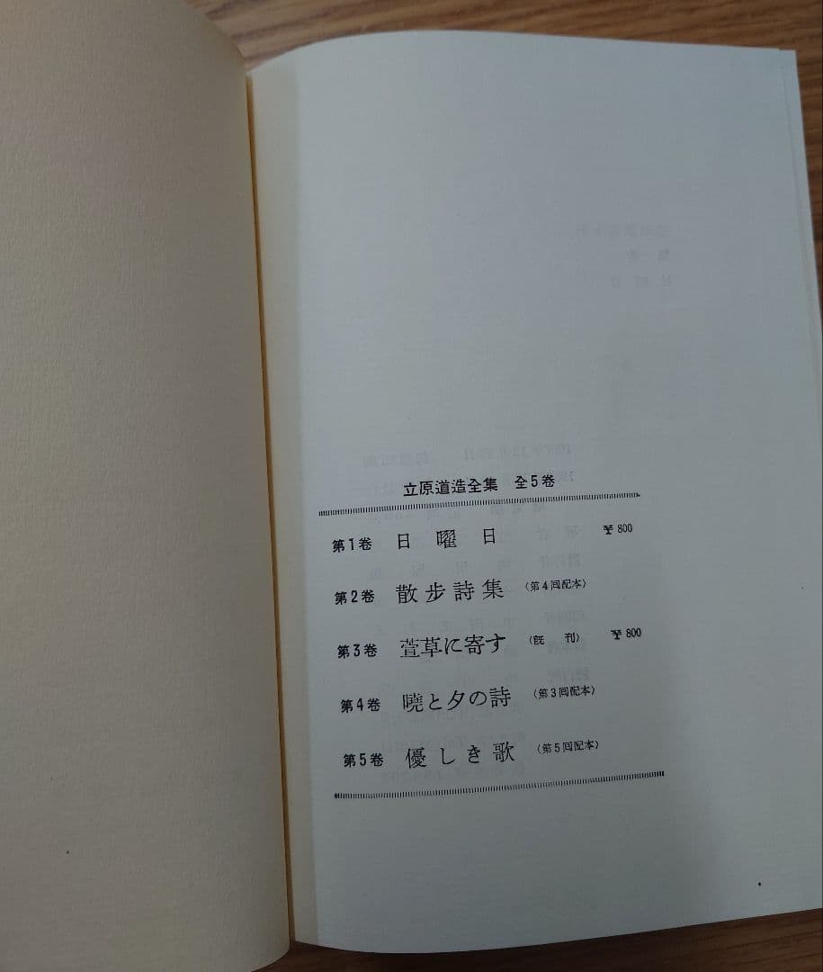 立原道造全集 全5巻 角川書店