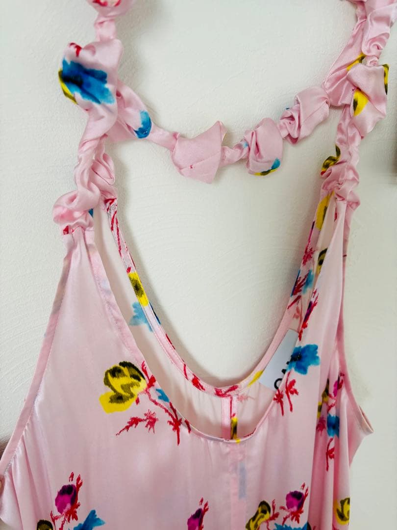 【タグ付き・美品】GANNI ガニー フローラル スリップワンピース