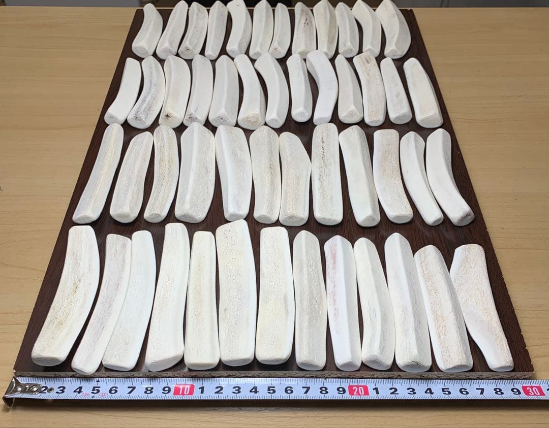 No.2190『鹿角4つ割り100本セット』鹿の角　エゾ鹿　鹿角　蝦夷鹿