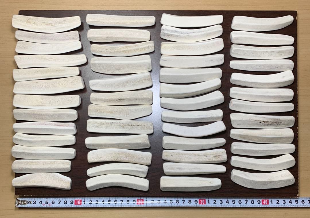 No.2190『鹿角4つ割り100本セット』鹿の角　エゾ鹿　鹿角　蝦夷鹿