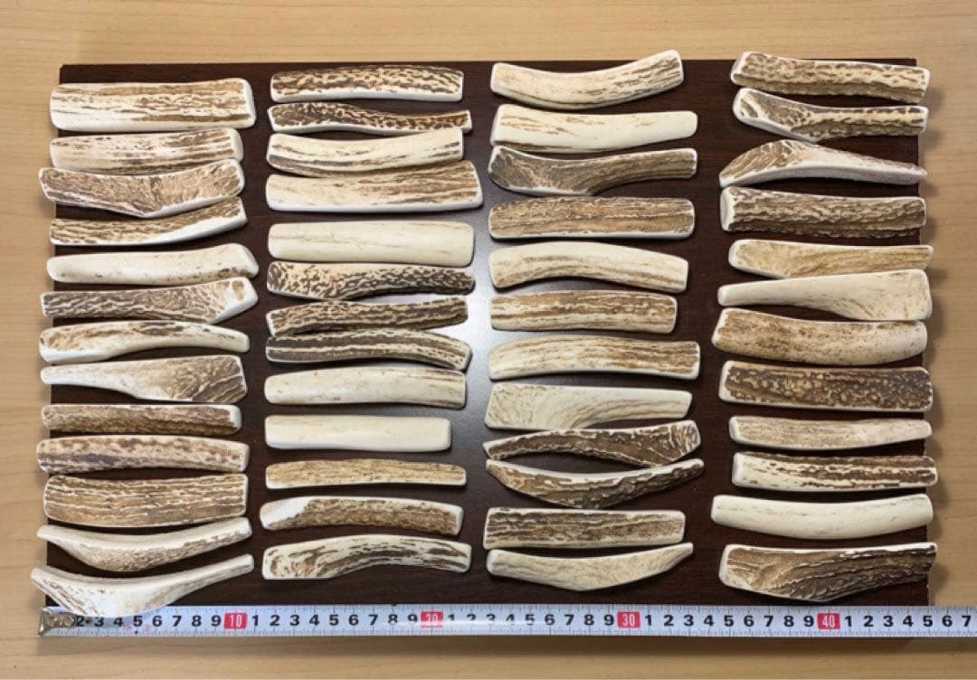 No.2190『鹿角4つ割り100本セット』鹿の角　エゾ鹿　鹿角　蝦夷鹿