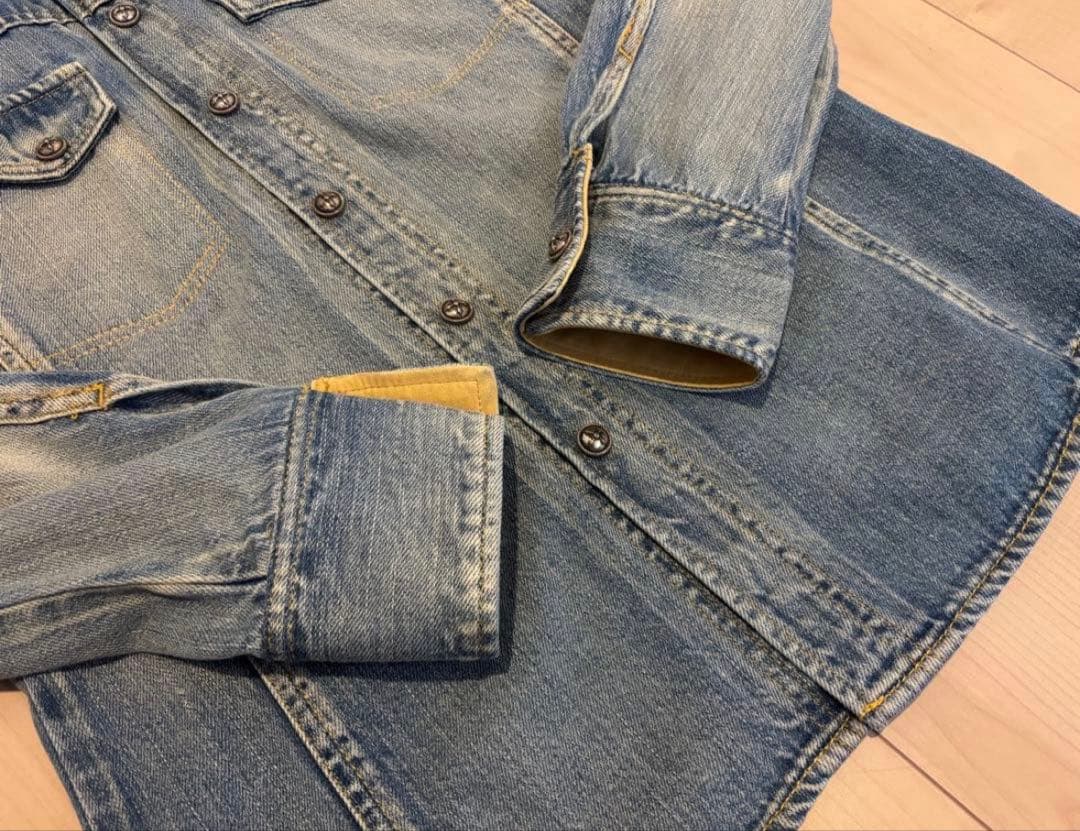 イサムカタヤマ バックラッシュ デニム ジャケット カーフ TAKUYA∞着用