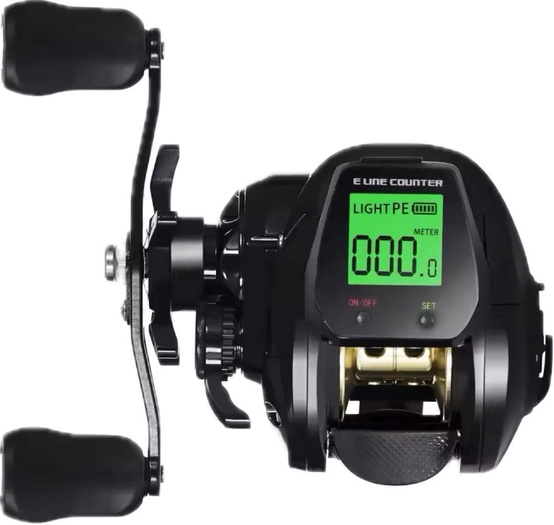 デジタルカウンター付きベイトリール　タイラバ　船釣り　レフトハンドル　ジギング