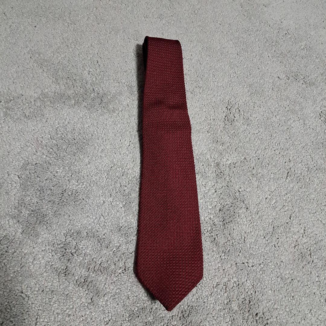 【美品】Marinella ネクタイ シルク100% ボルドー
