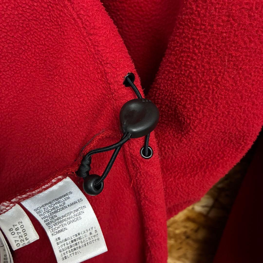 ★adidas★ドイツ代表★フリース★刺繍ロゴ★M相当★赤×黒×白★