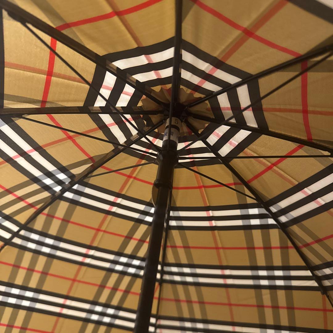 【美品 BURBERRY】 ノバチェック 折り畳み傘 60cm