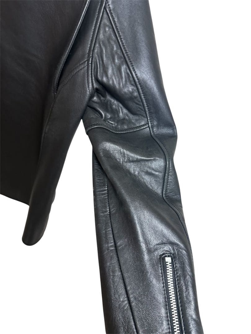 schott nano universe別注　シングルライダースジャケット