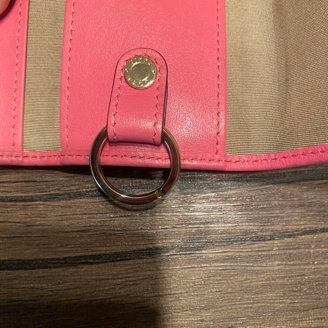 JIMMY CHOO ピンク レザー キーケース