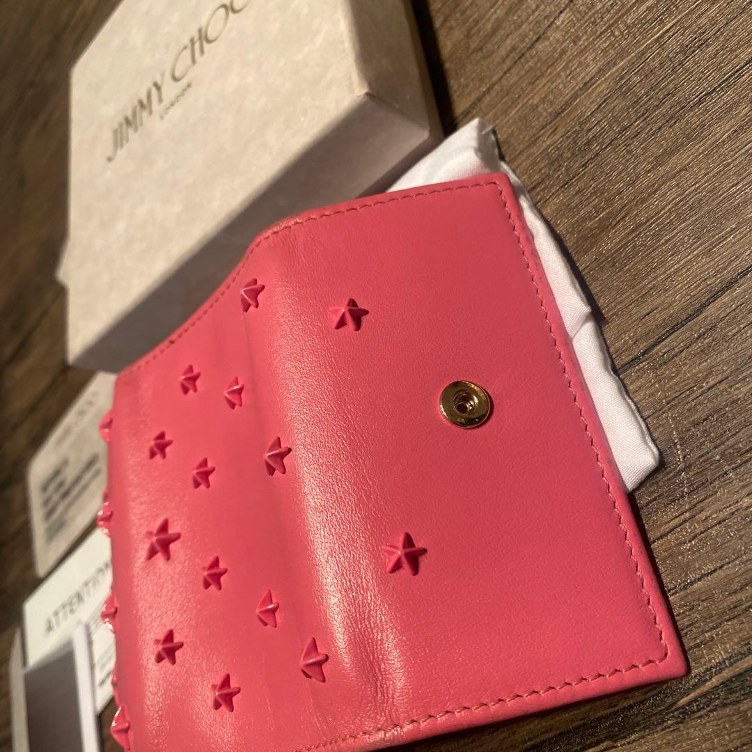 JIMMY CHOO ピンク レザー キーケース