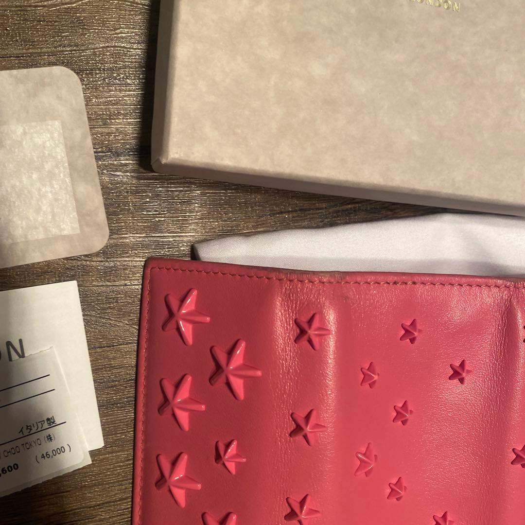 JIMMY CHOO ピンク レザー キーケース