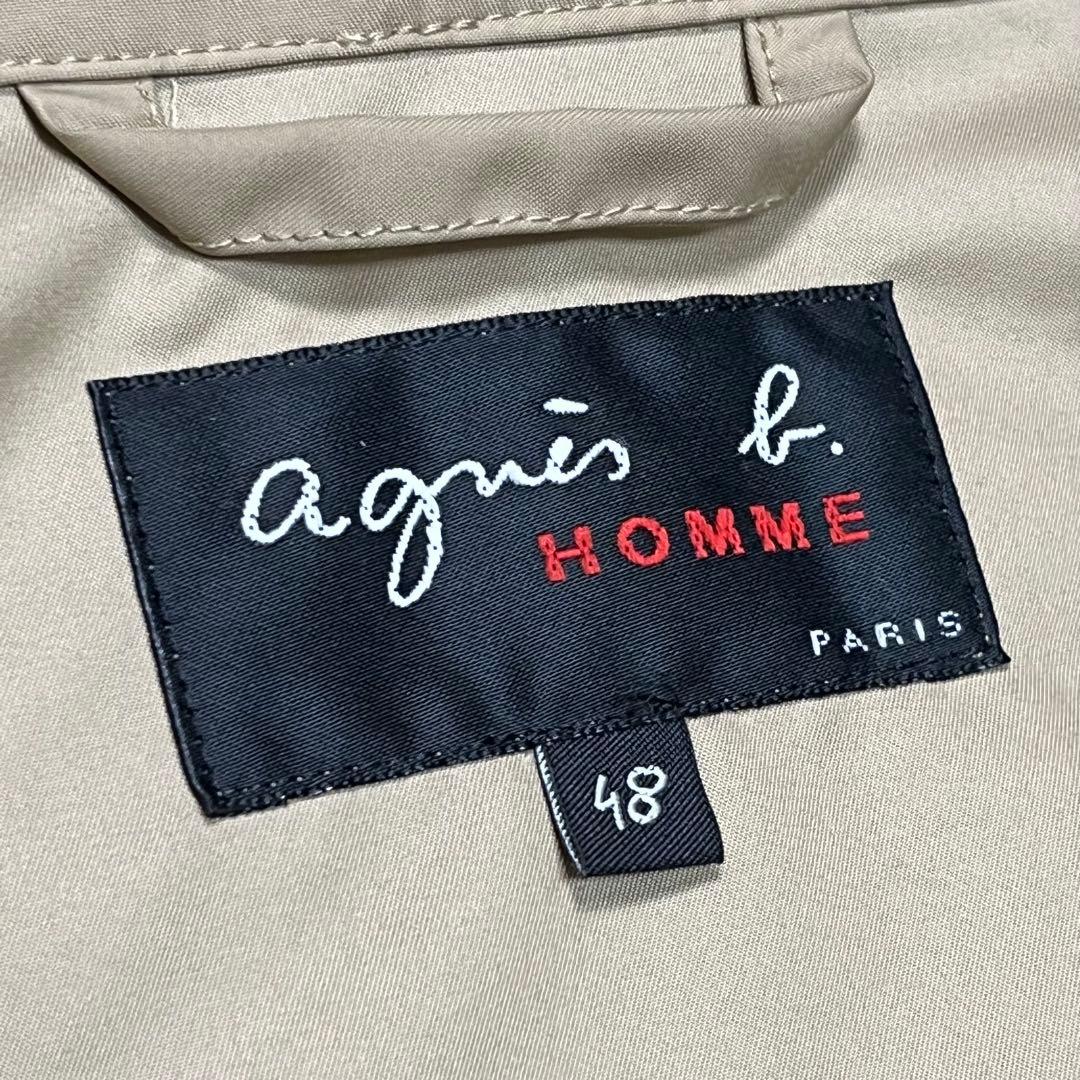 『アニエスベーオム』フーデットコート 取外し可 ウォッシャブル ベージュ 撥水