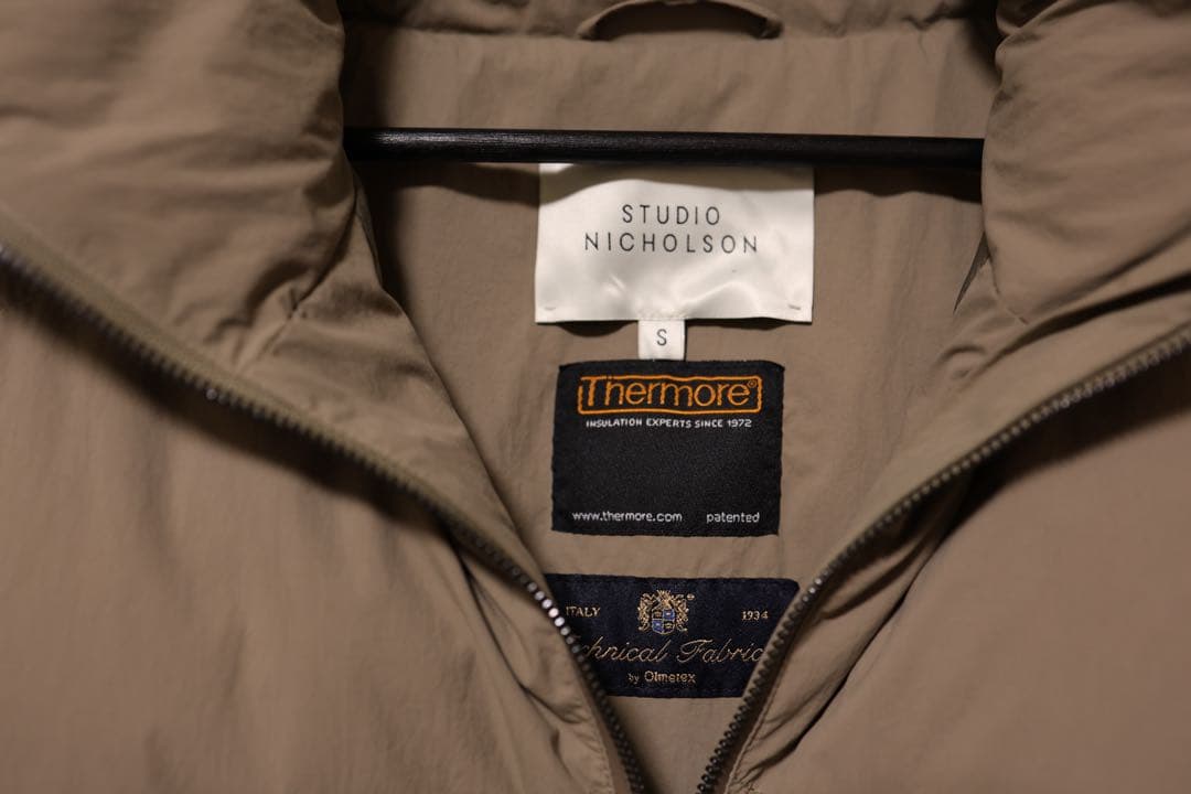 STUDIO NICHOLSON スタジオニコルソン サーモア 中綿ベストS