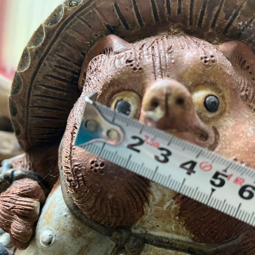 信楽焼／たぬき／骨董／希少／アンティーク／ヴィンテージ／31cm／難あり