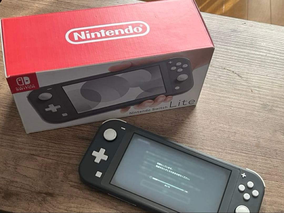 【microSD 128GB付】Switch Liteグレー ※左スティック重め