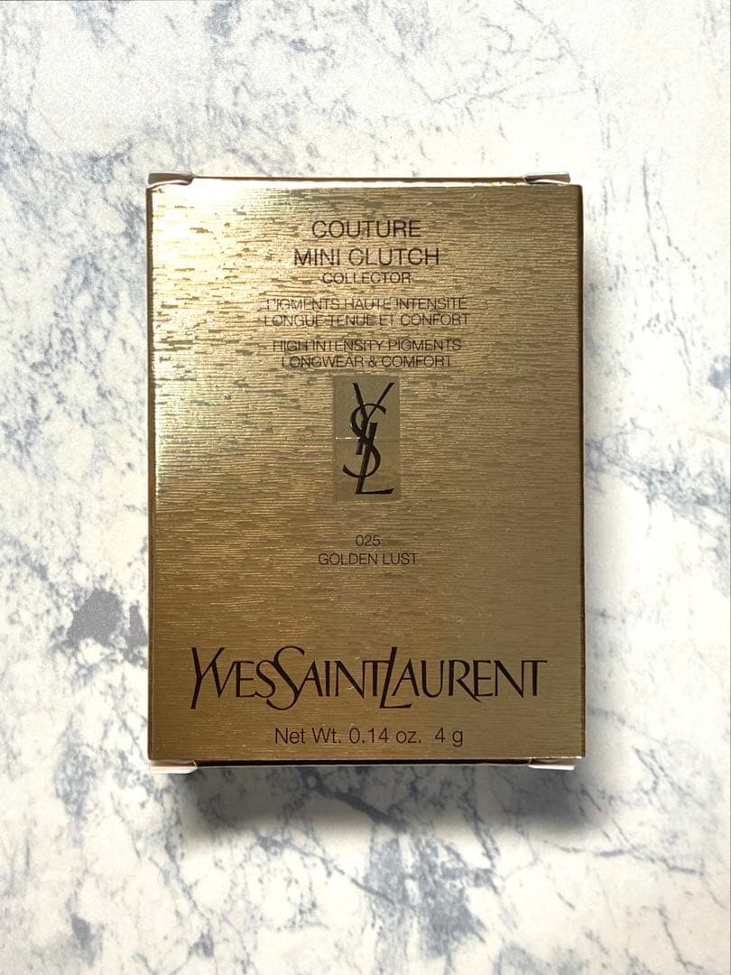 YSL イヴサンローラン クチュール ミニ クラッチ 025 ゴールデン ラスト