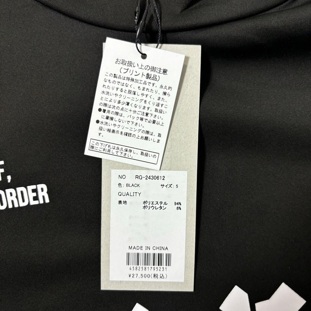 ラッセルノ ゴルフ フロント ビッグ ロゴ LS モックネック ブラック L 5