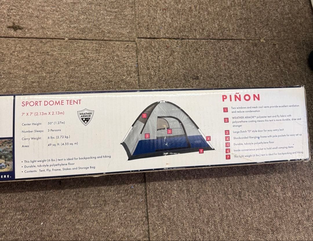 【新品未使用】ドームテント　約3人用　キャンプ　テント　アウトドア