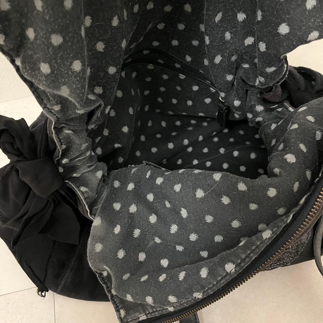 Juicy Couture 黒 ベロアハンドバッグ