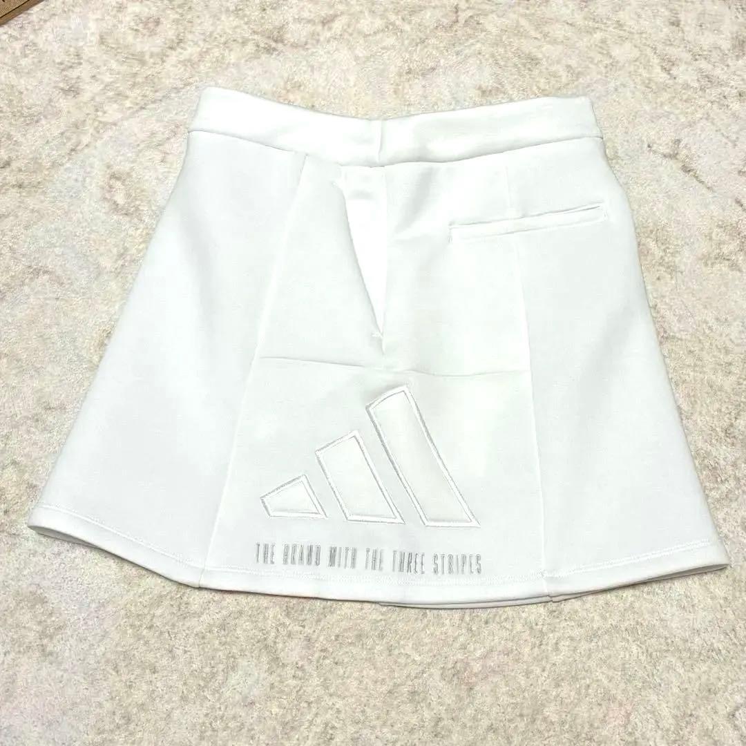 新品　M アディダスゴルフ ダンボールニット セットアップ バックロゴ　ホワイト