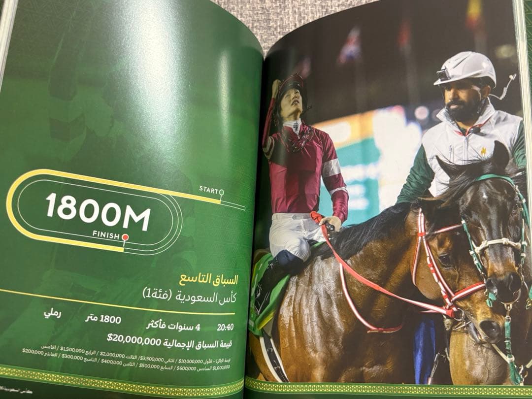 【美品】フォーエバーヤング 2026年サウジカップ レーシングプログラム