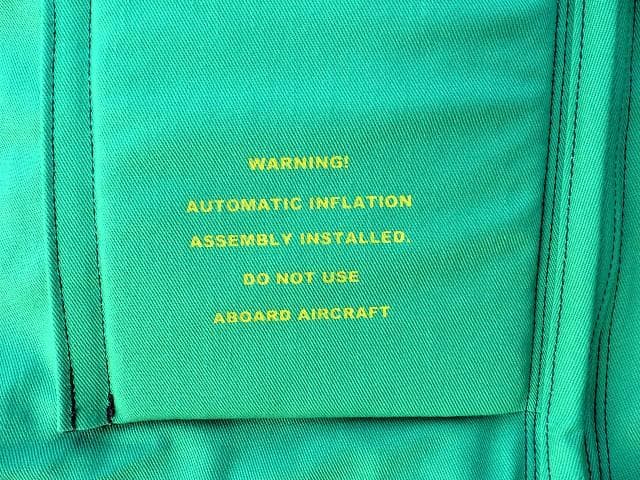 米軍 NAVY デッキクルー ライフプリザーバー ベスト 緑　Ｌ MK-1　04
