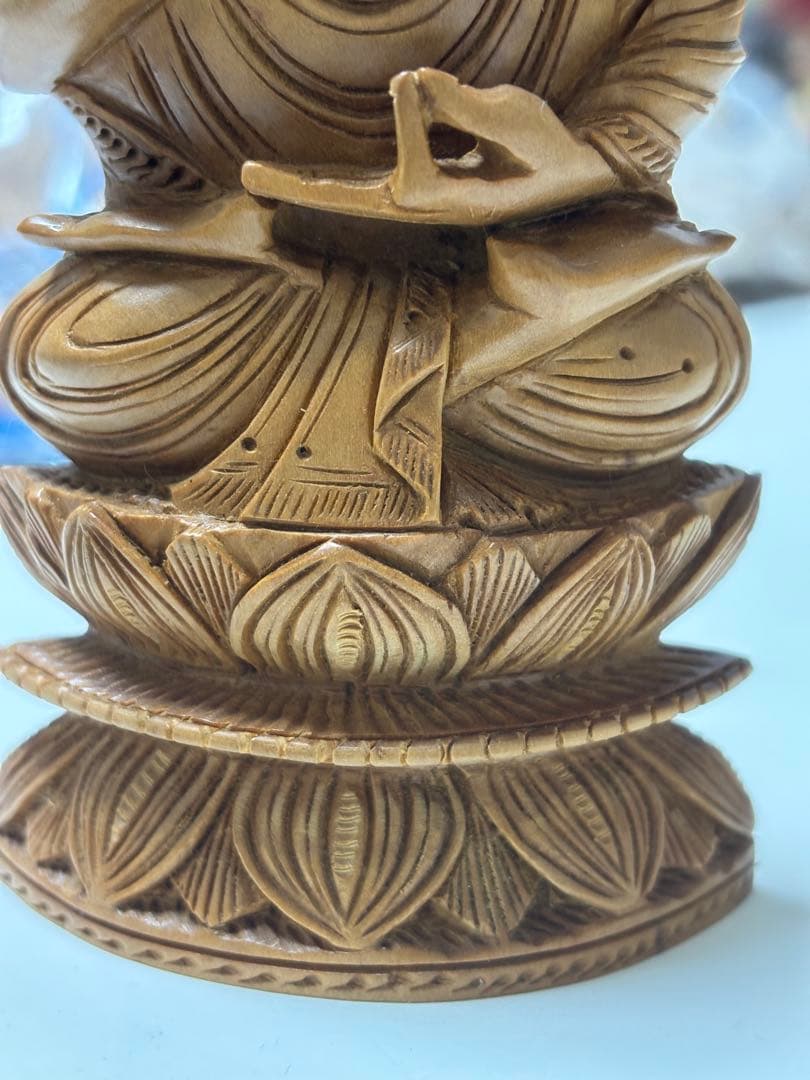 真正白檀　仏像　阿弥陀如来　彫刻　置物