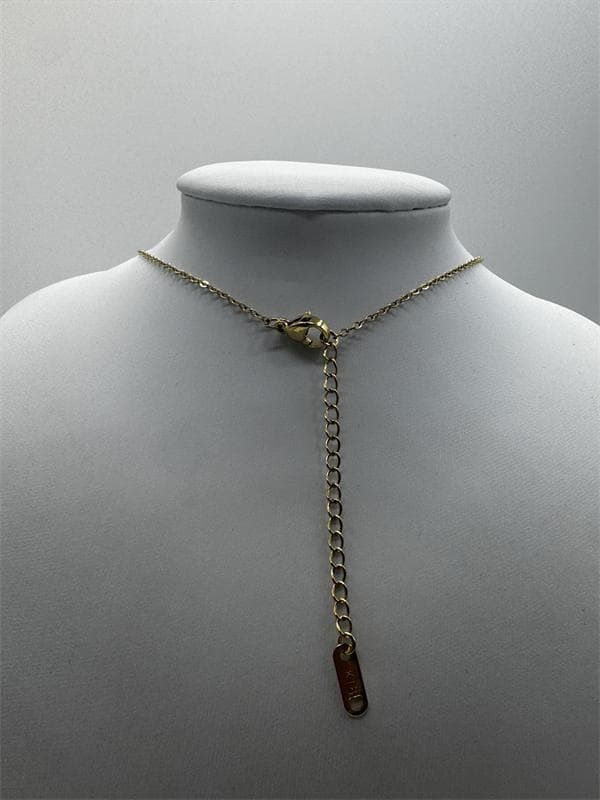 STAR JEWELRY K18アズキチェーンネックレス1.68gホ一ルマ一ク刻