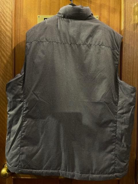 【タグ1.5万円/半額以下/2L/新品/ 黒】ダウンベスト リバーシブル 防寒