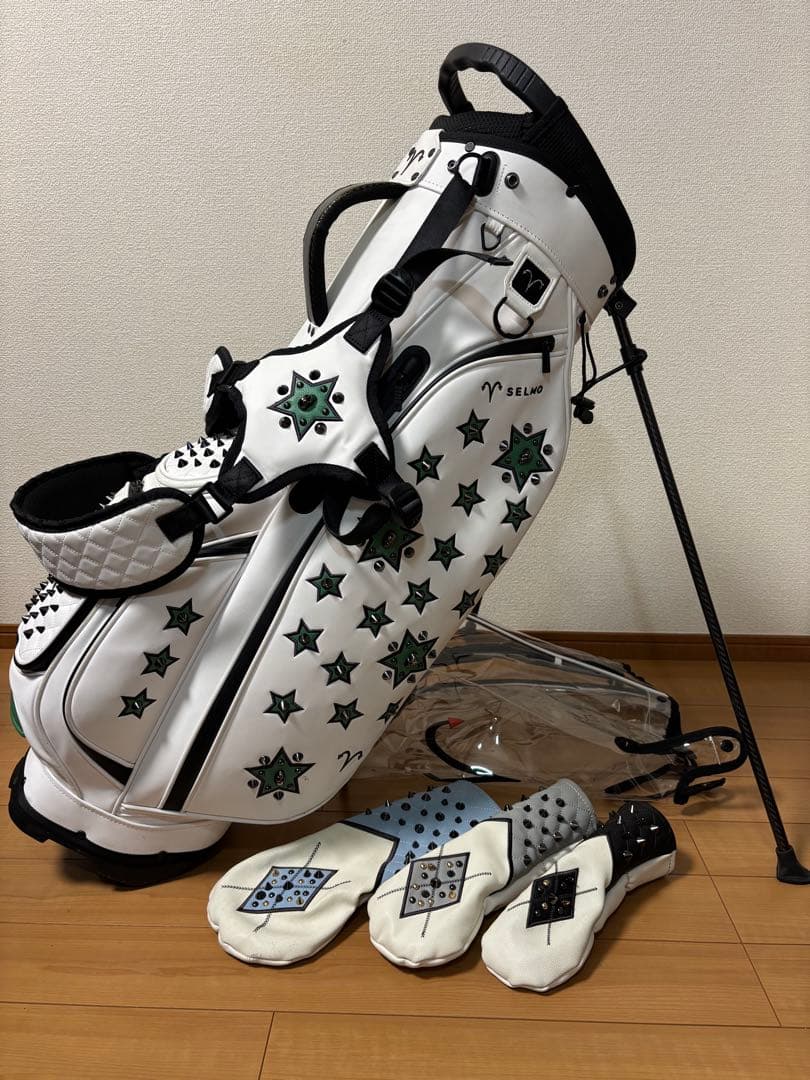希少！アザスセルモ キャディバック　世界限定30本SELMO スタッズ グリーン