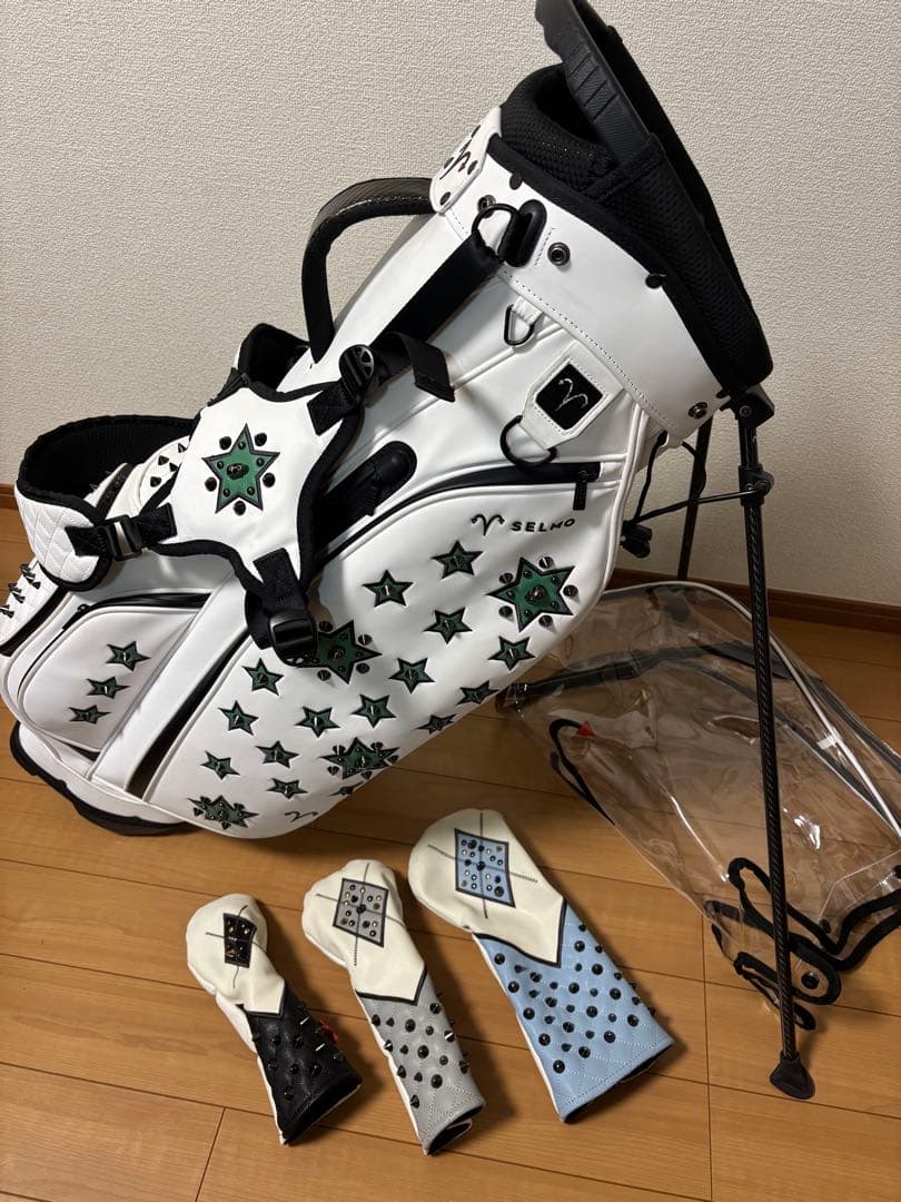 希少！アザスセルモ キャディバック　世界限定30本SELMO スタッズ グリーン