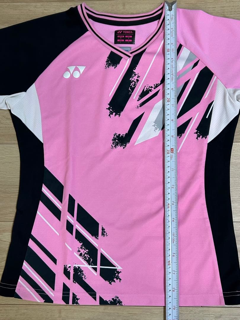 バドミントンウェア ピンク ブラック スカート付き