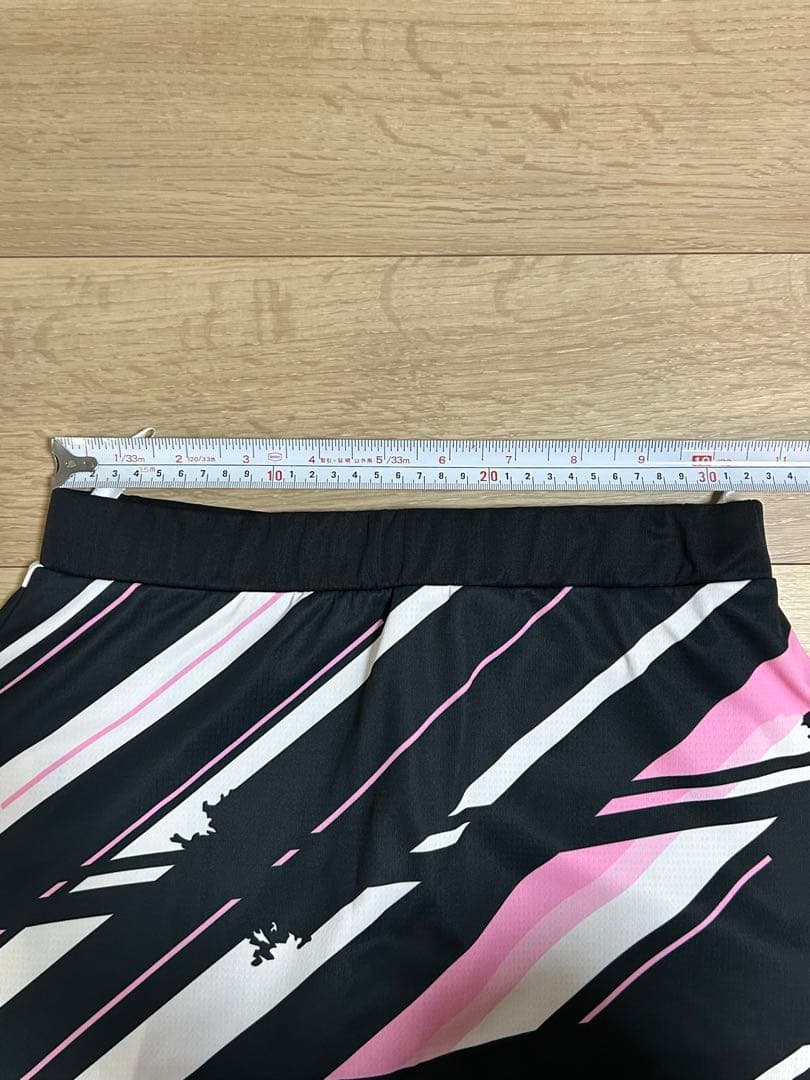 バドミントンウェア ピンク ブラック スカート付き