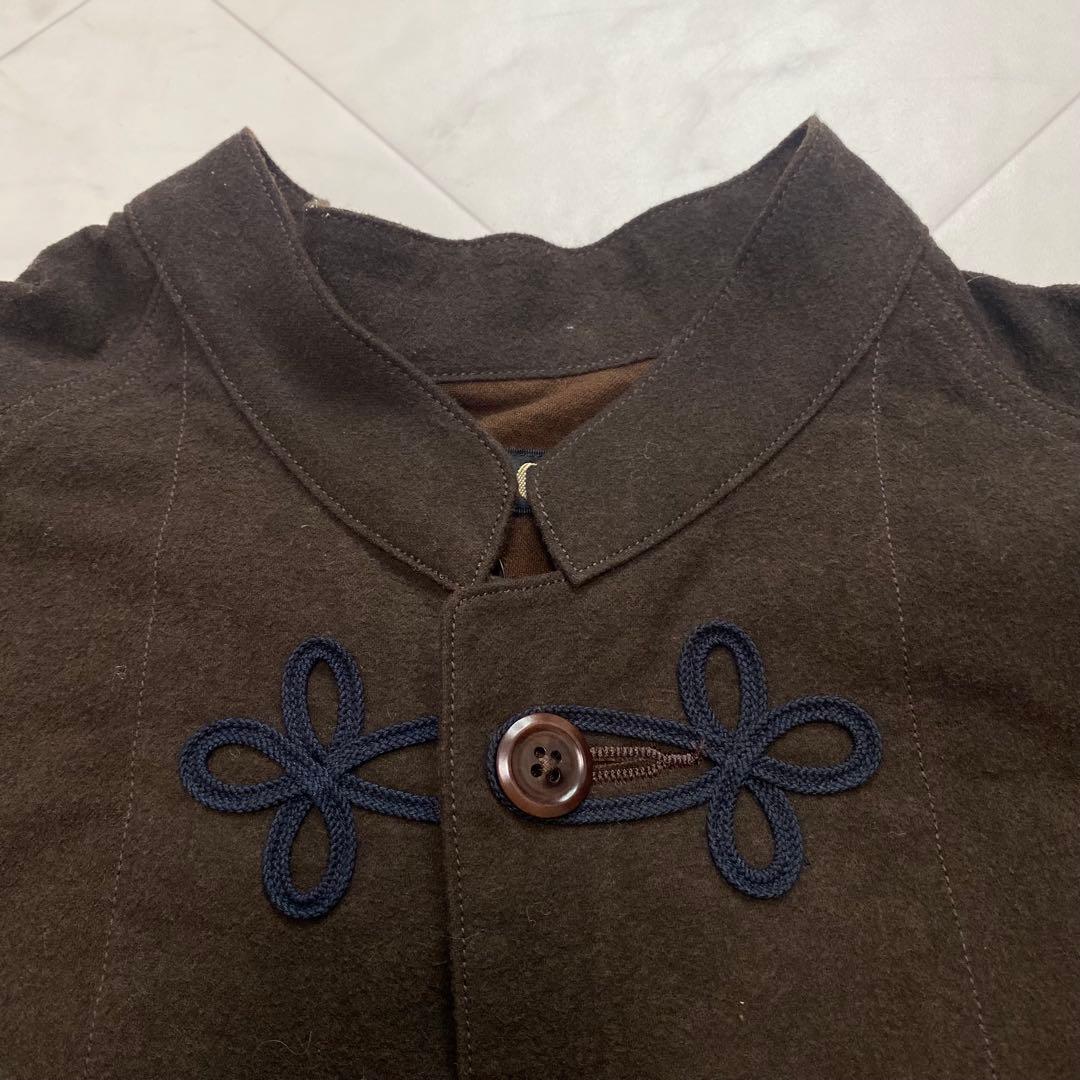 美品✨HAVERSACK コットンフランネルスタンドカラージャケット　ブラウン