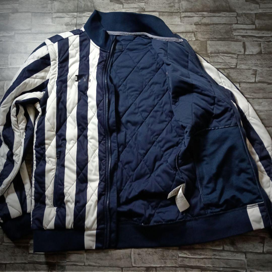 キャロウェイ 2WAYゴルフジャケット ベスト ストライプ Wジップ 胸ロゴ