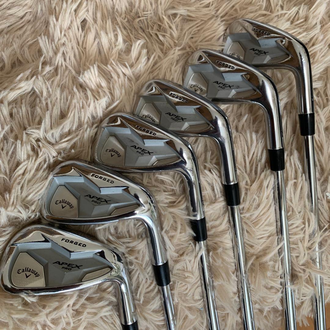 キャロウェイAPEX PRO アイアン 5〜Pモーダスツアー120S右 訳有り