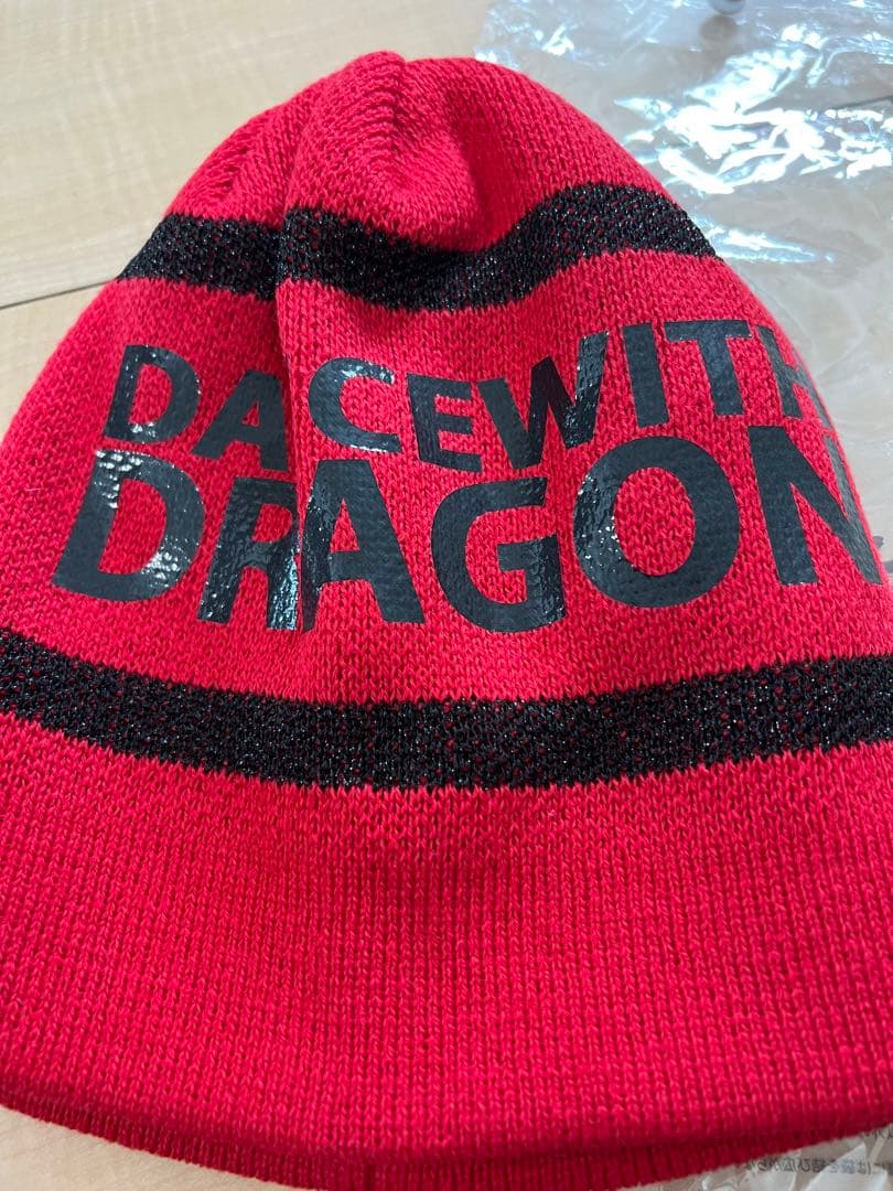 DACE WITH DRAGON ニット帽 レッド 99(F)