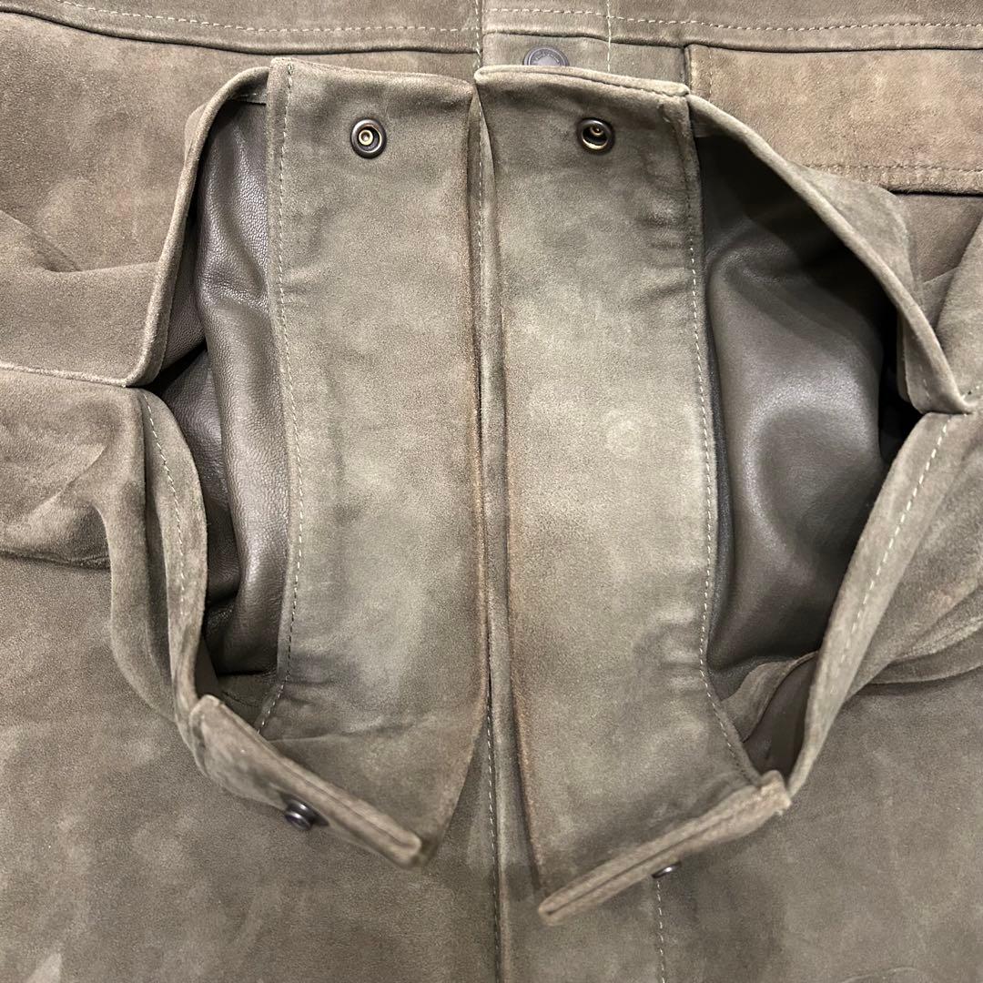 Paul Smith 22AW ゴートレザー シャツブルゾン　M ヤギ　スエード