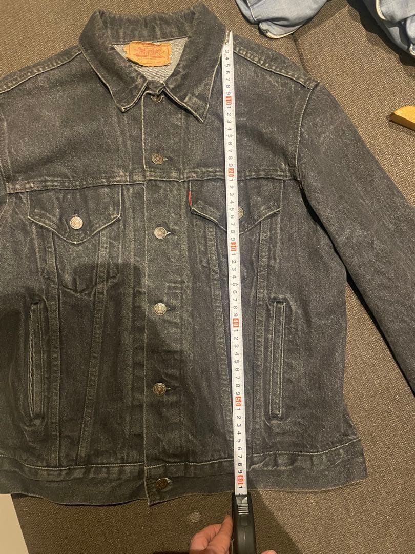 【80s USA製】Levi’s 70506-0259 先染めブラック 42