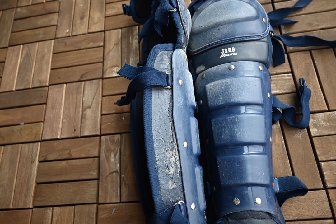 ミズノ　キャッチャー防具4点セットJSBB Lサイズ ネイビー